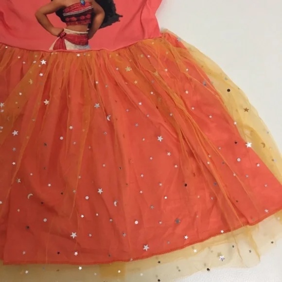 Boutique Sweet Princess Moana Cute Sparkly Stat tutu Dress - Picture 5 of 7